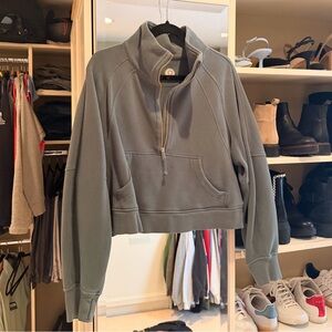 Lululemon Scuba 1/4 Zip Funnel Oversized Crop M/L